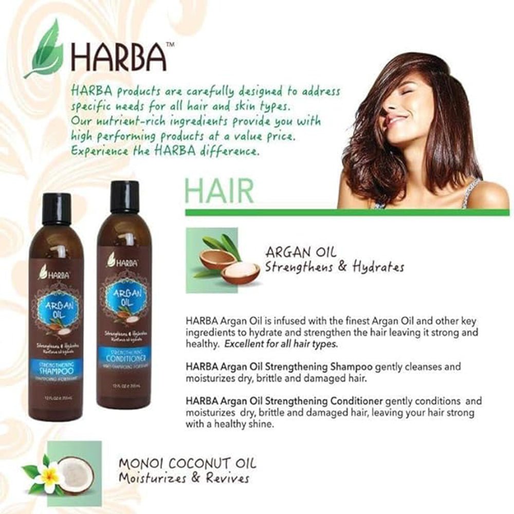 HarbaHarba Argan Oil Strengthening Shampoo 236ml - SR Traders