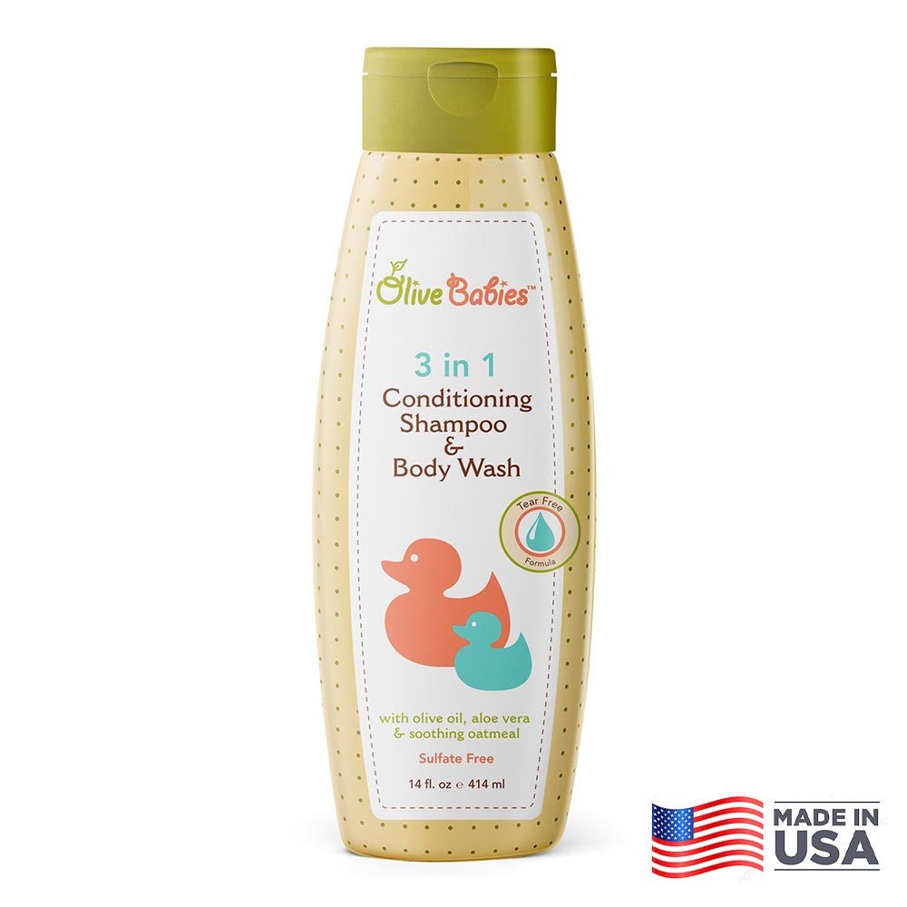 Olive BabiesOlive Babies 3 in 1 Conditioning Shampoo & Body Wash 414ml - SR Traders